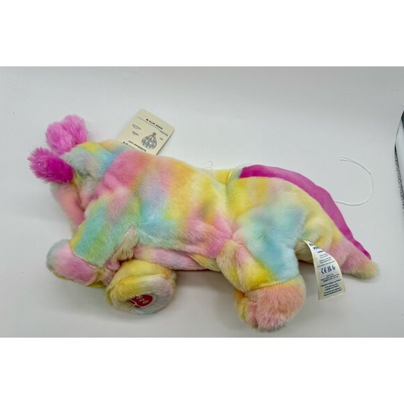 Build A Bear Tie Dye Pastel Rainbow Axolotl New NWT Unstuffed - Picture 3 of 5